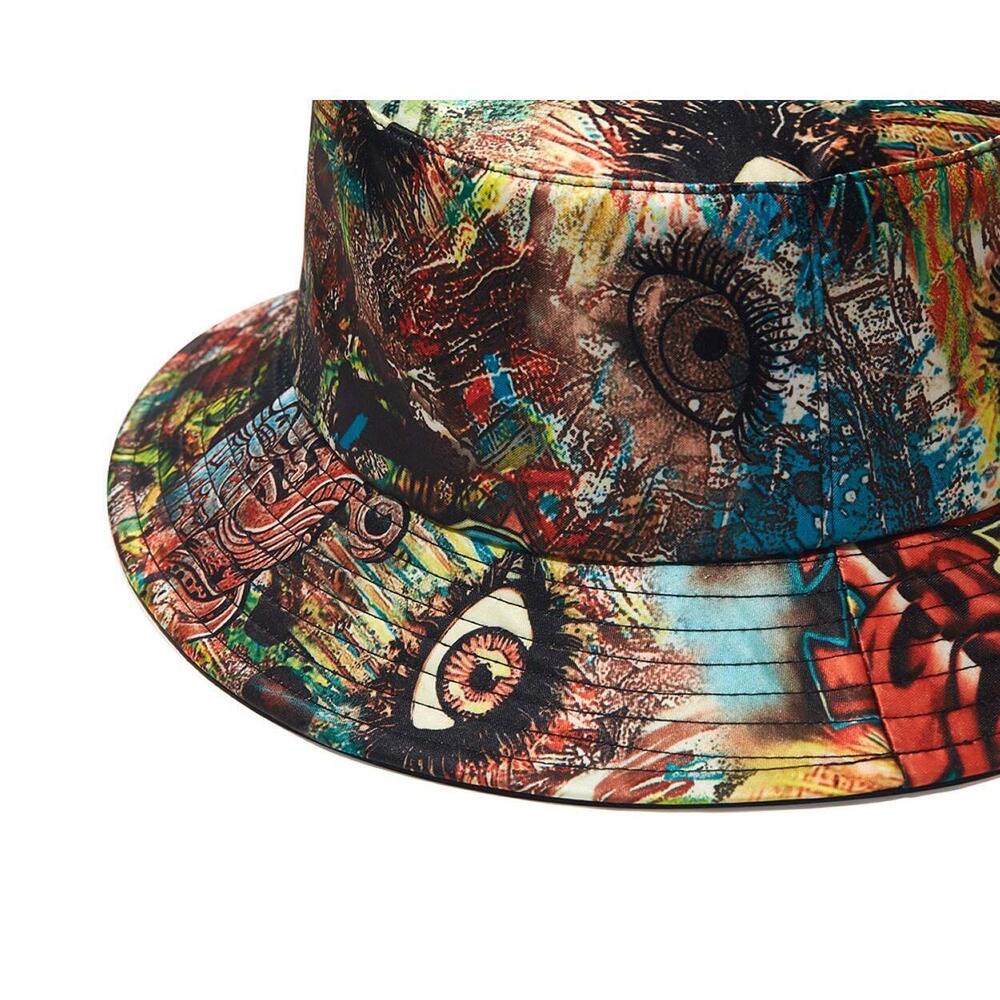 4343 Bucket Hat ,Packable Reversible Printed Sun Hats,Fisherman Outdoor - Picture 4 of 9